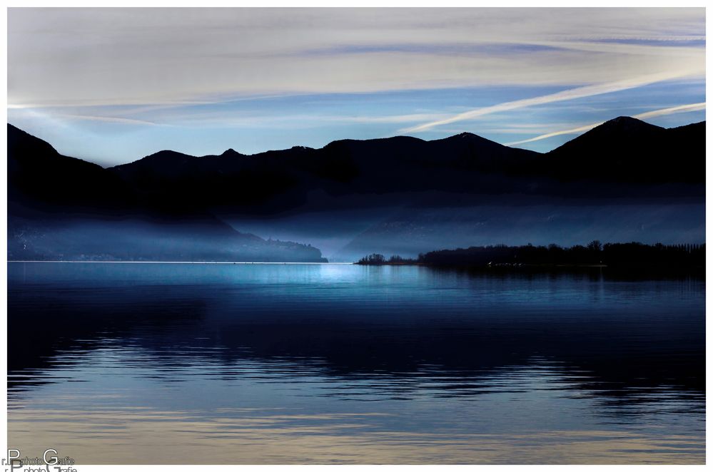 Lago Maggiore im Tessin im Januar