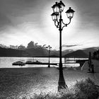Lago Maggiore in schwarzweiss