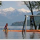 Lago Maggiore mit Hochwasser