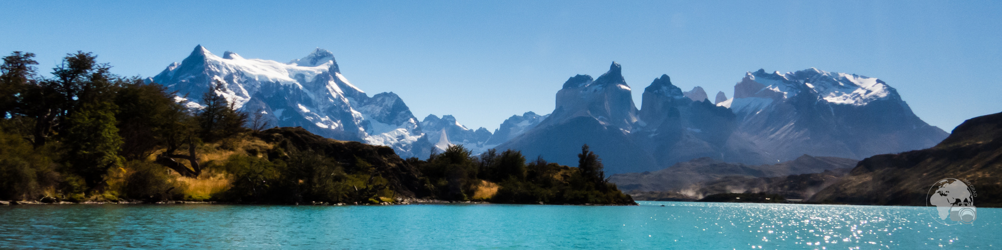 Lago Pehoé vor den Torres del Paine