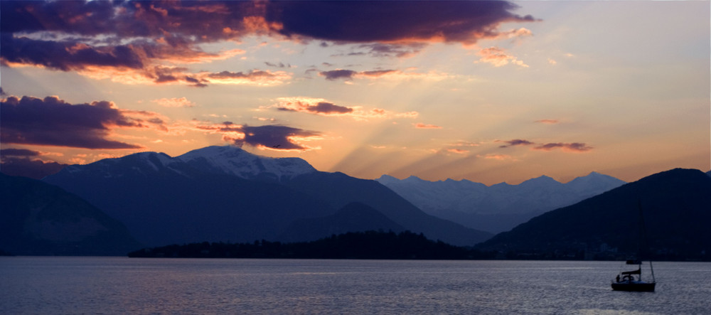 Lago sonnenuntergang