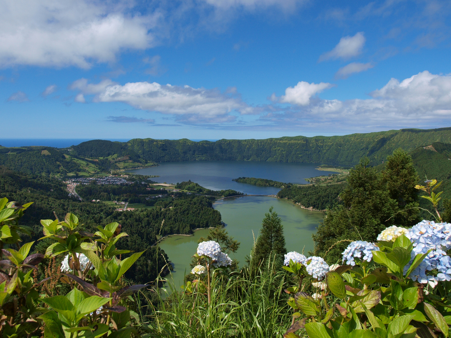 Lago verde und Lago azul, Cete Cidades, Sao Miguel