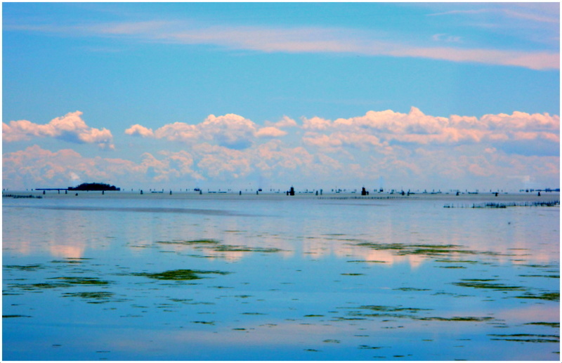 Laguna al tramonto