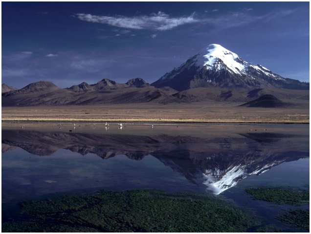 Lagunas mit Sajama (6500m)