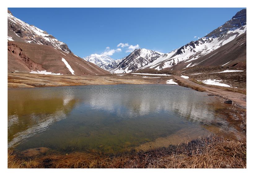 Lagune am Cerro Aconcagua