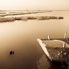 Lagune und Boot, 2011, Italien, www.sebastianfink.fotograf.de