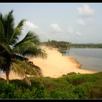 ... Lagune von Princess Town, Ghana ...