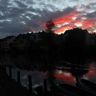 Lahn im Abendrot