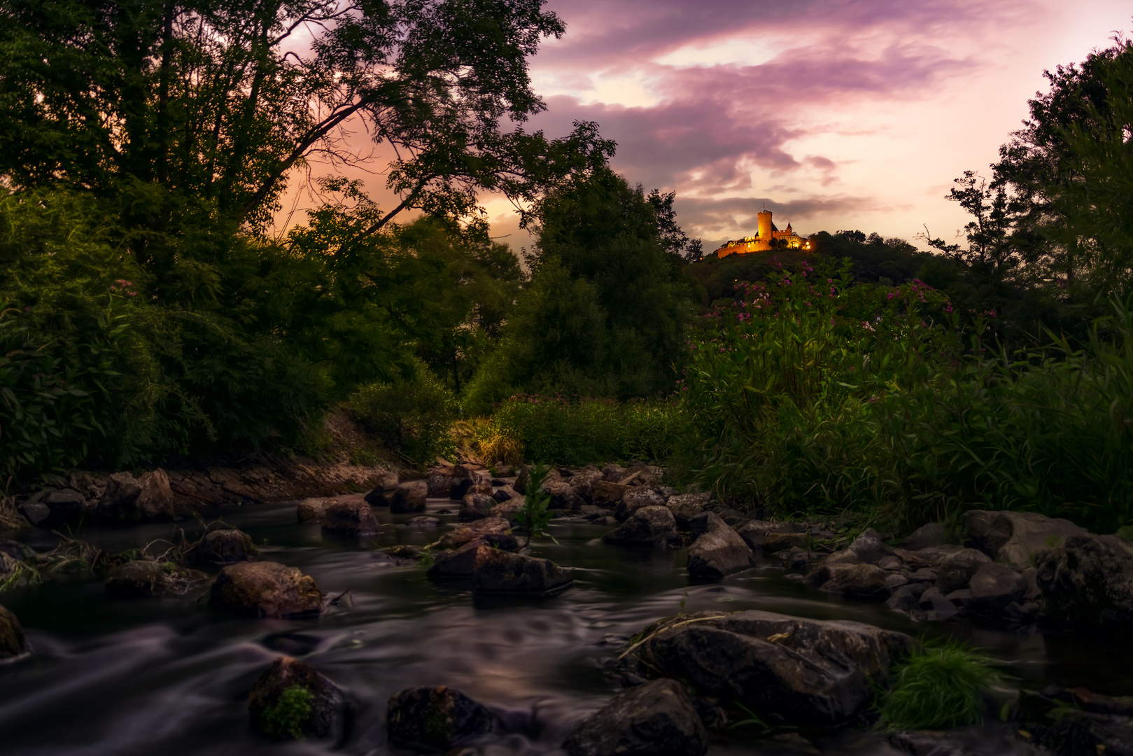 Lahn und Schloss Biedenkopf