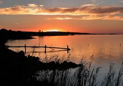 Lake Albert im Sonnenuntergang