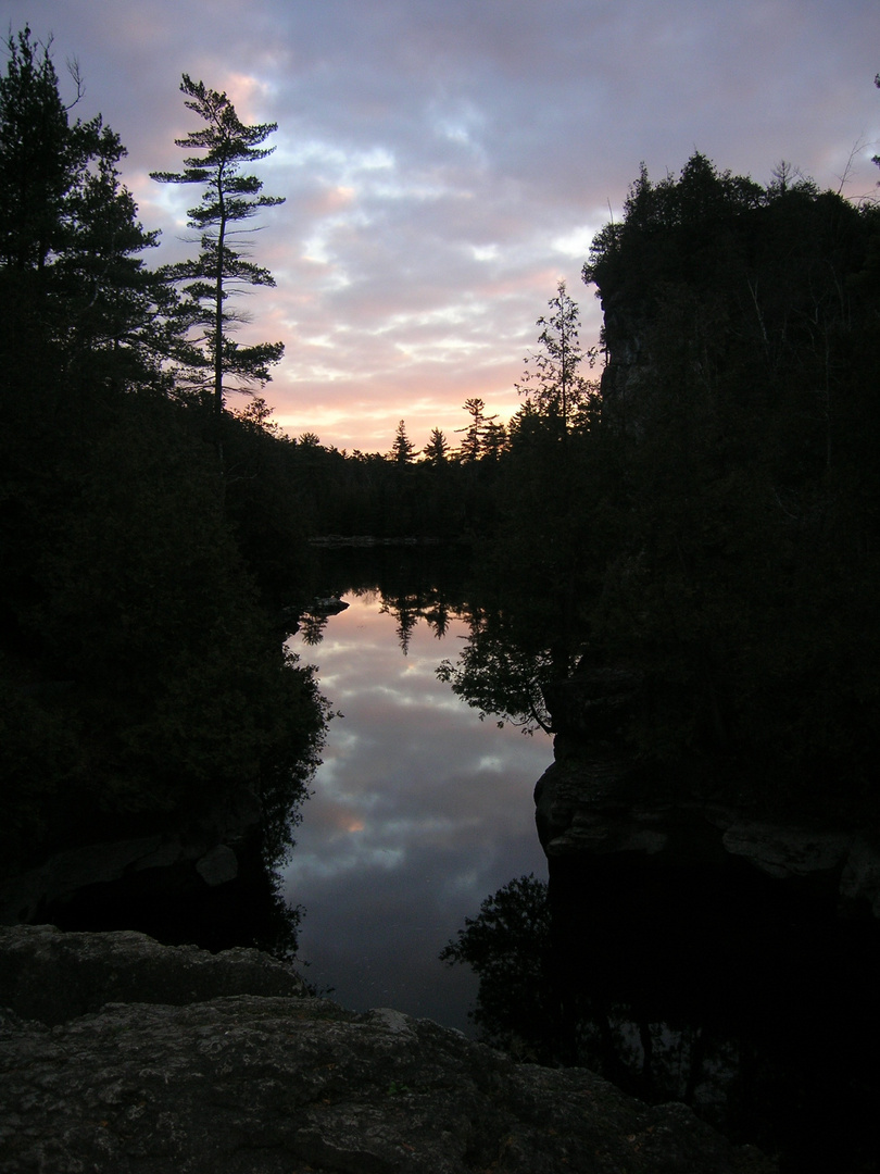 Lake at dusk