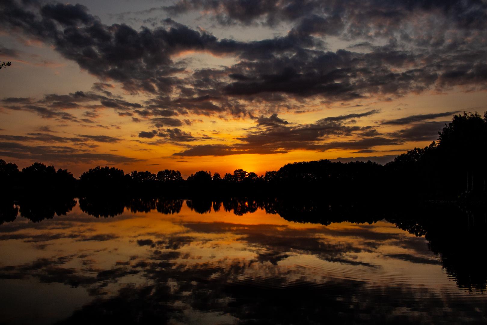 Lake At Sunset