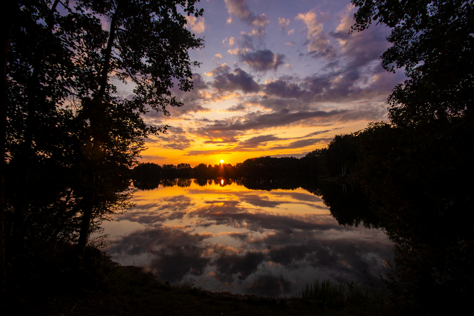 Lake At Sunset