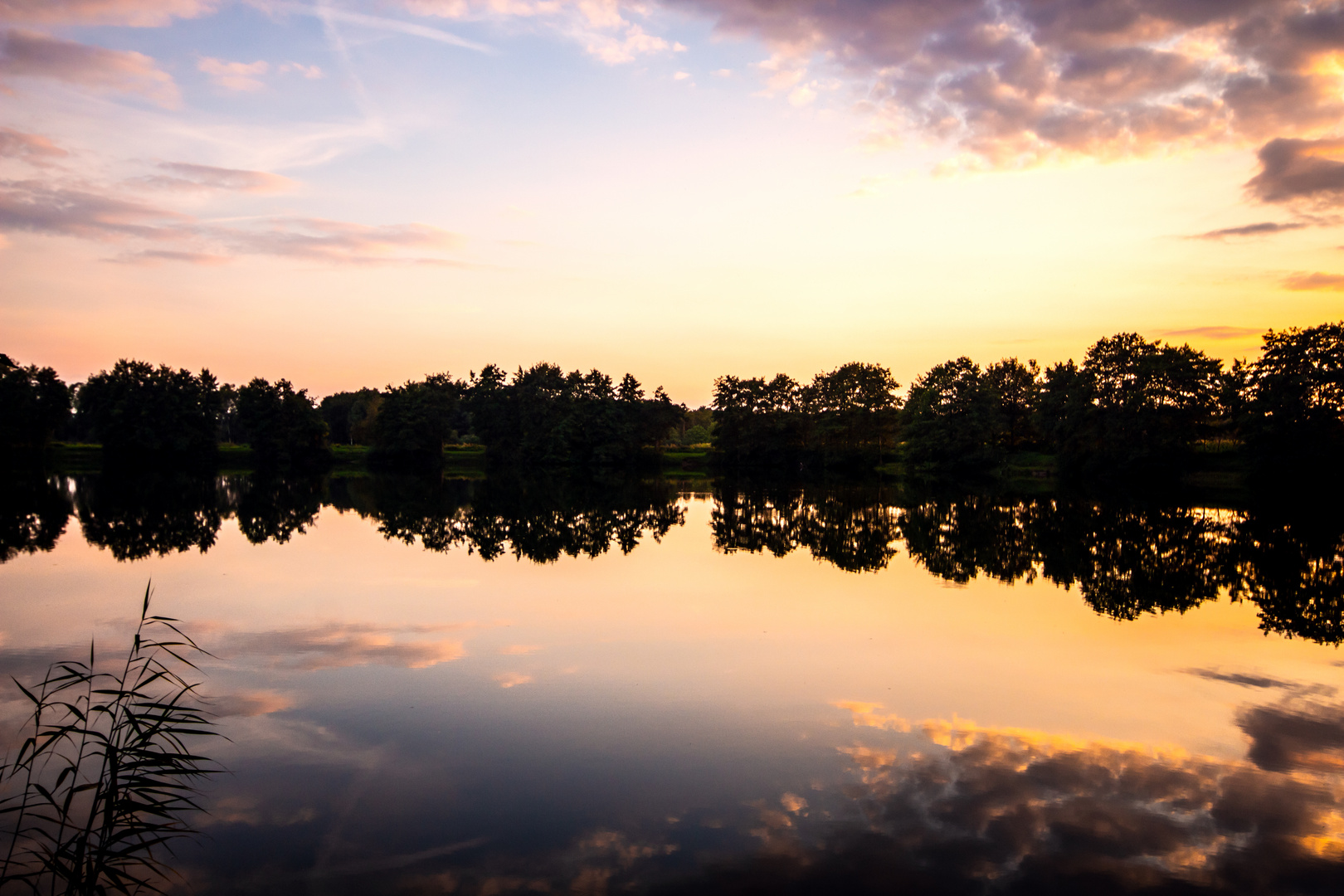 Lake At Sunset