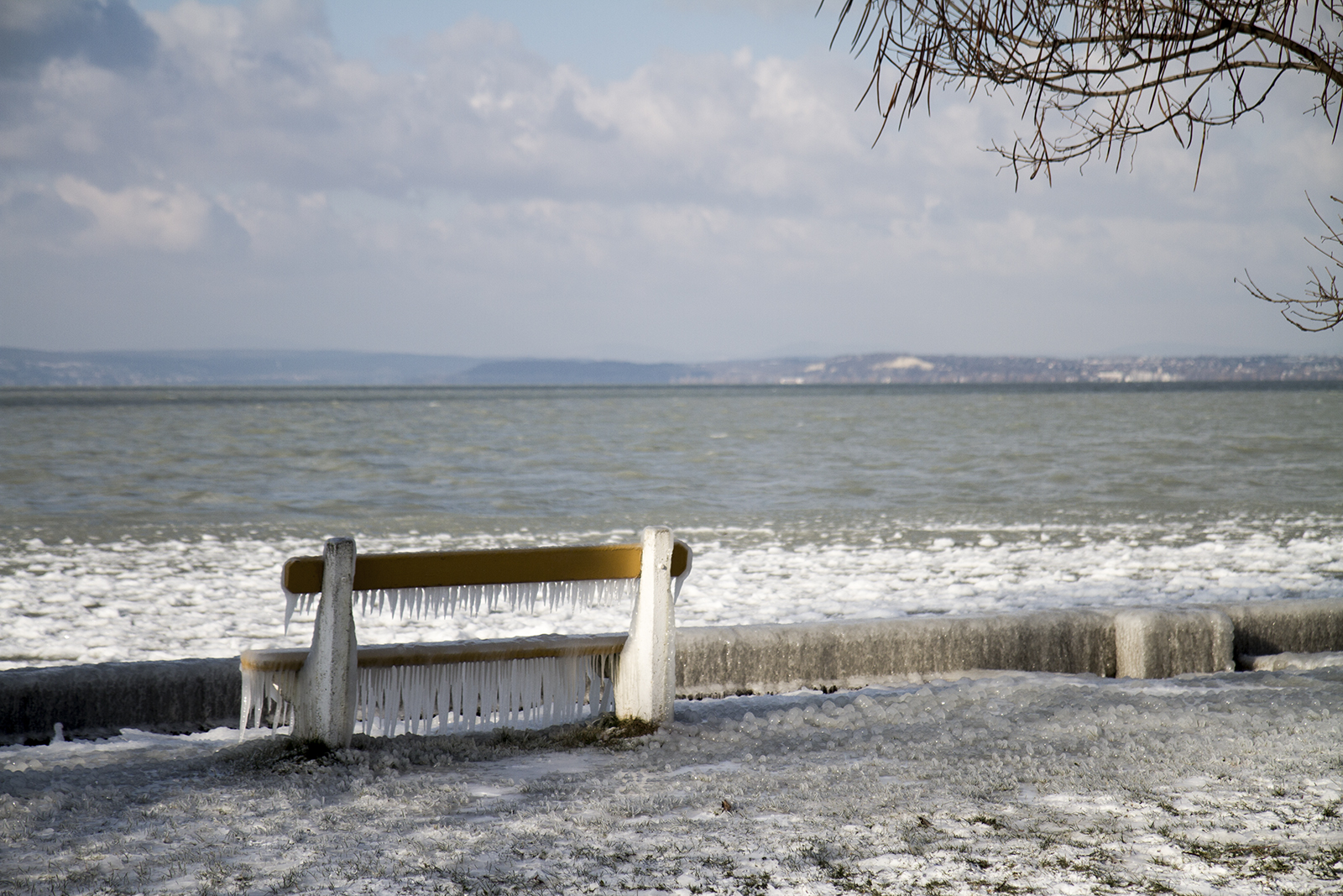 Lake Balaton, winter