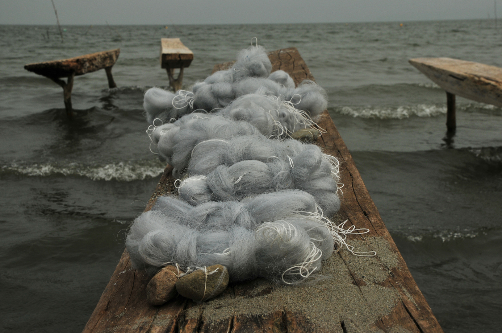 Lake Bosumtwi: Fischernetze