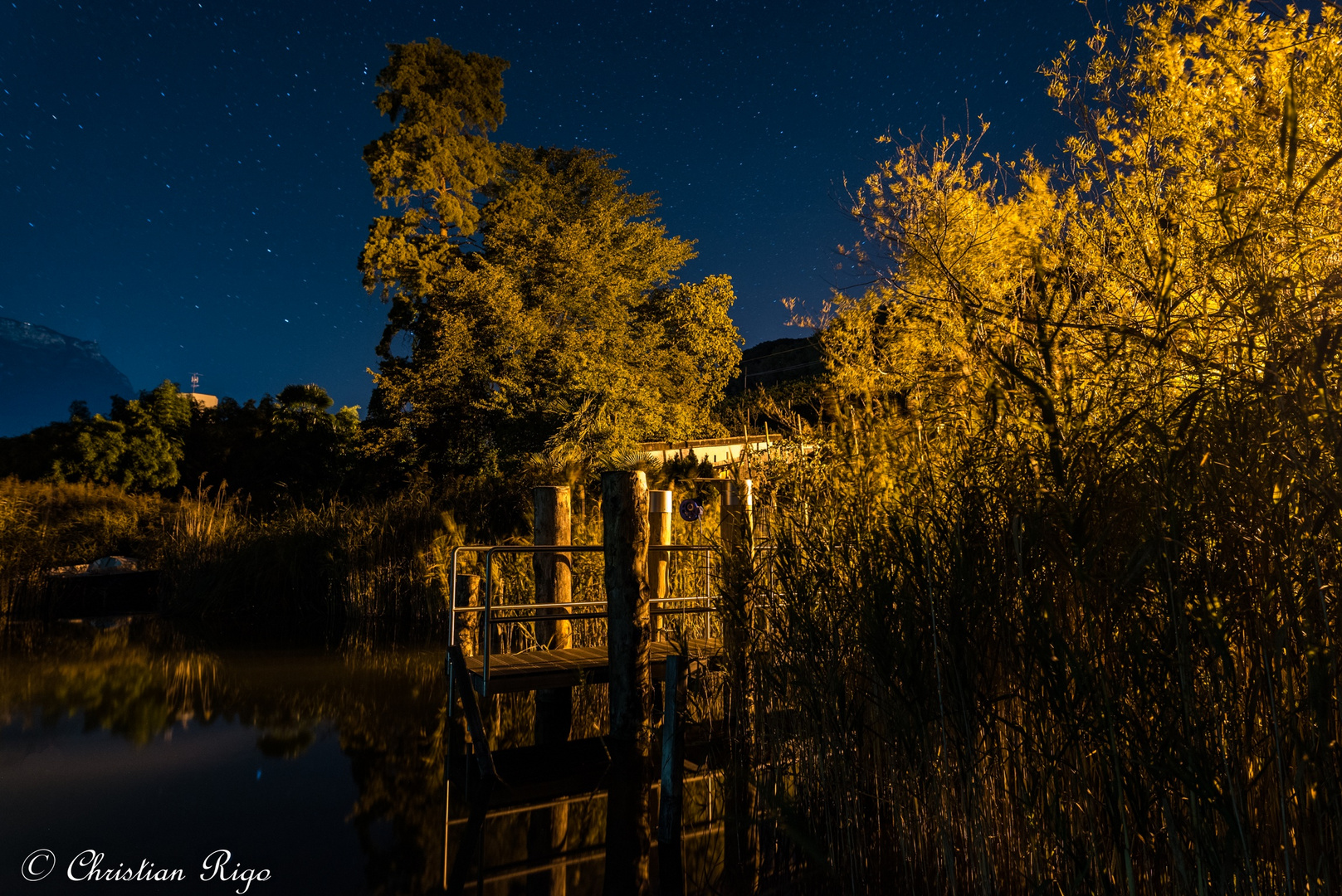 Lake by night