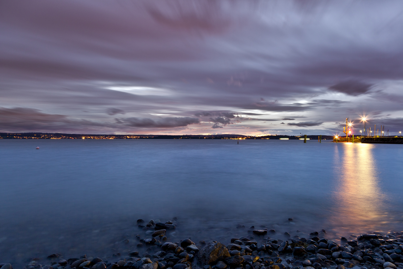 Lake constance at nightfall