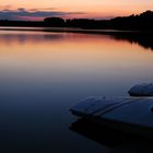 Lake Crabtree at dusk