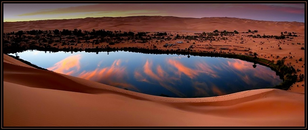 Lake Gabroon Erg Ubari Libya