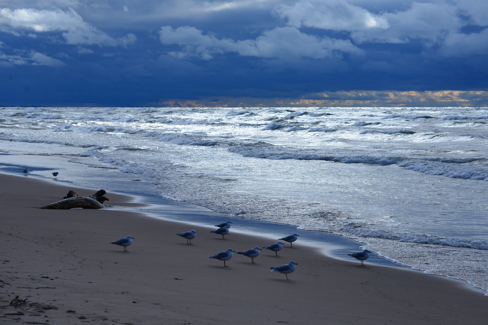 Lake Huron in magic light