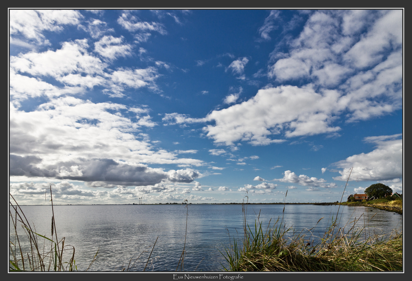 Lake 'IJsselmeer' near the isle of Marken