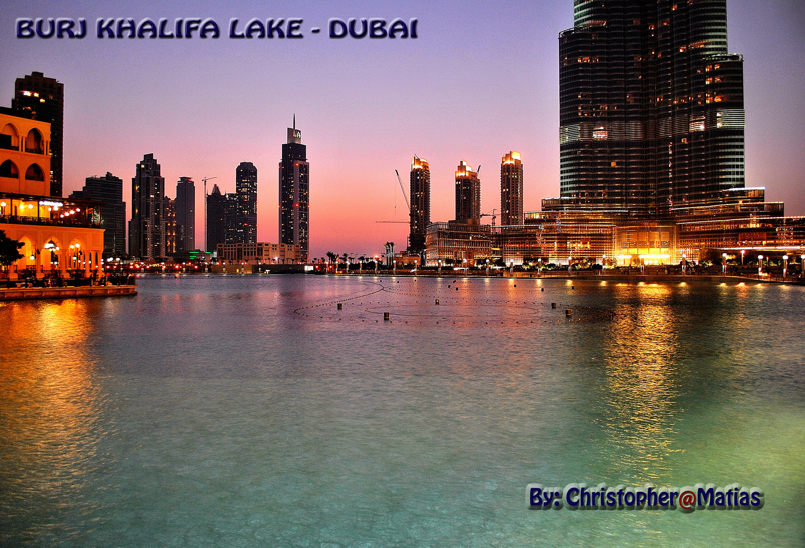 Lake in Burj Khalifa UAE