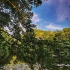 lake in Destelbergen near Ghent Belgium