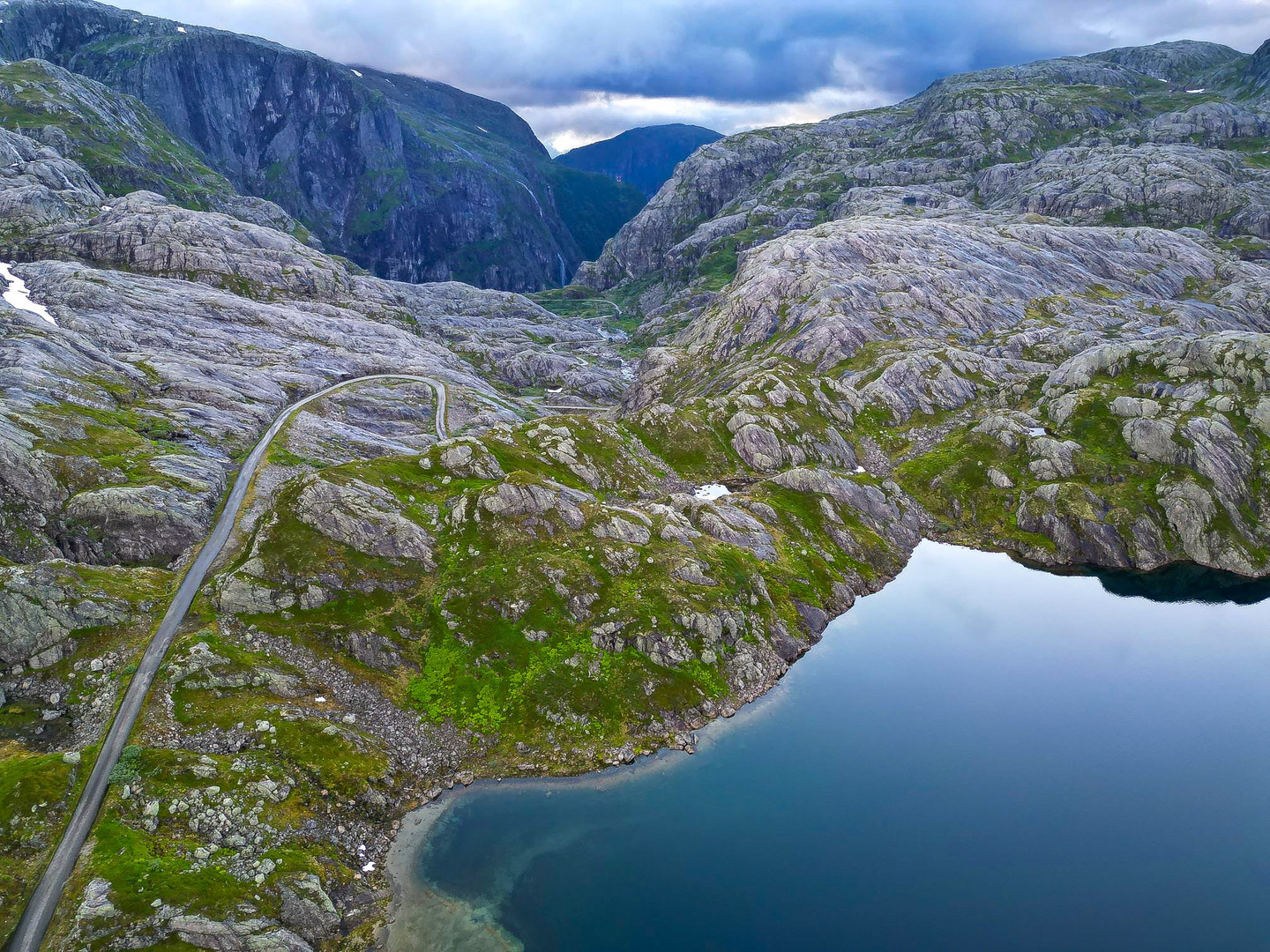 Lake in the mountains of norway