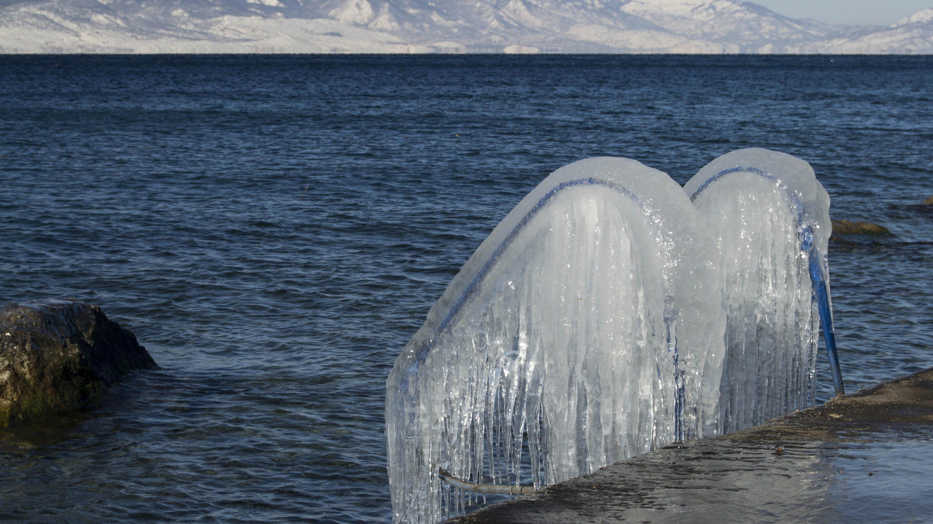 Lake in winter