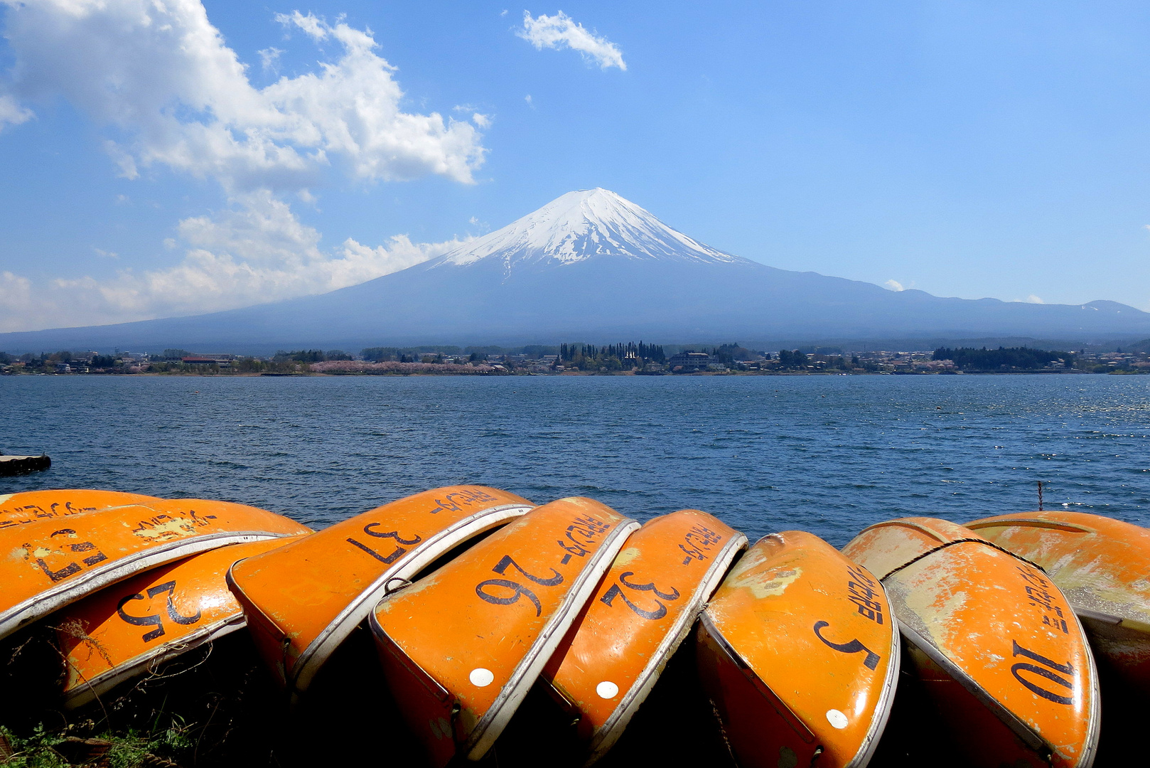 Lake Kawaguchi and Fuji