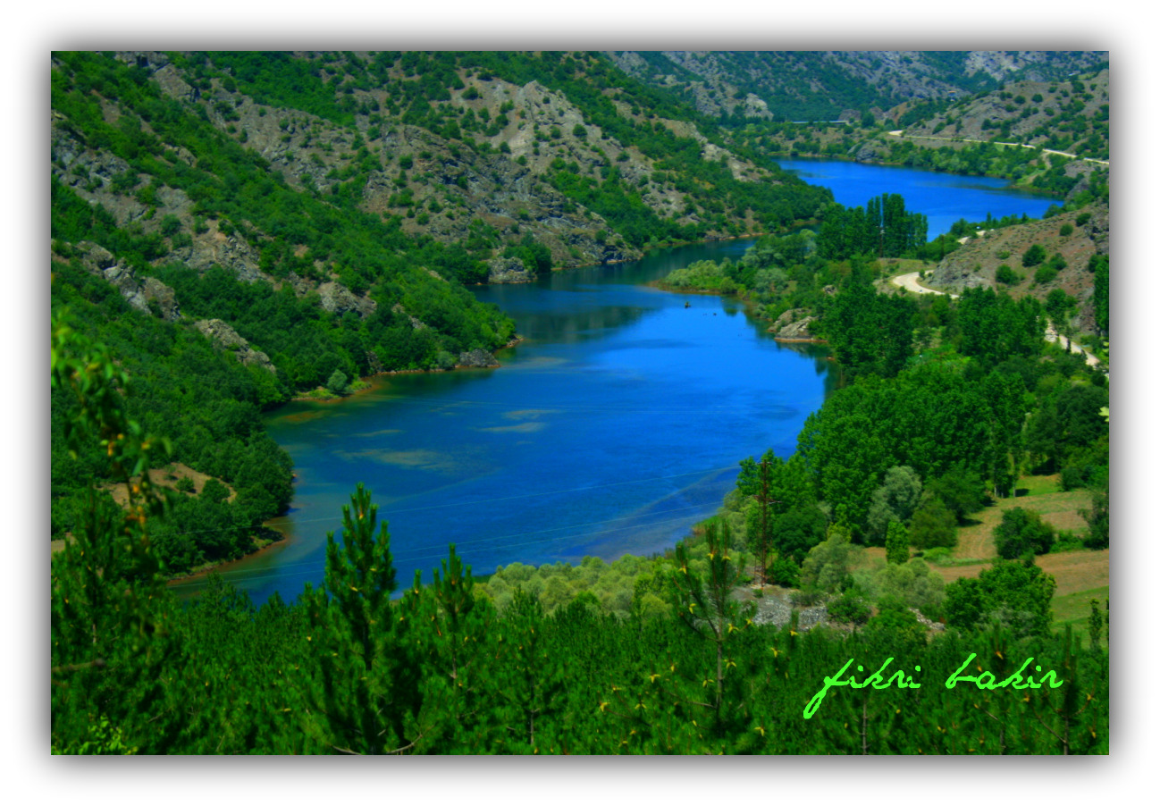 Lake landscape. Almus Tokat-Turkiye