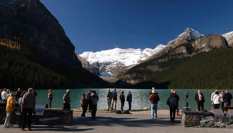 Lake Louise Admirers