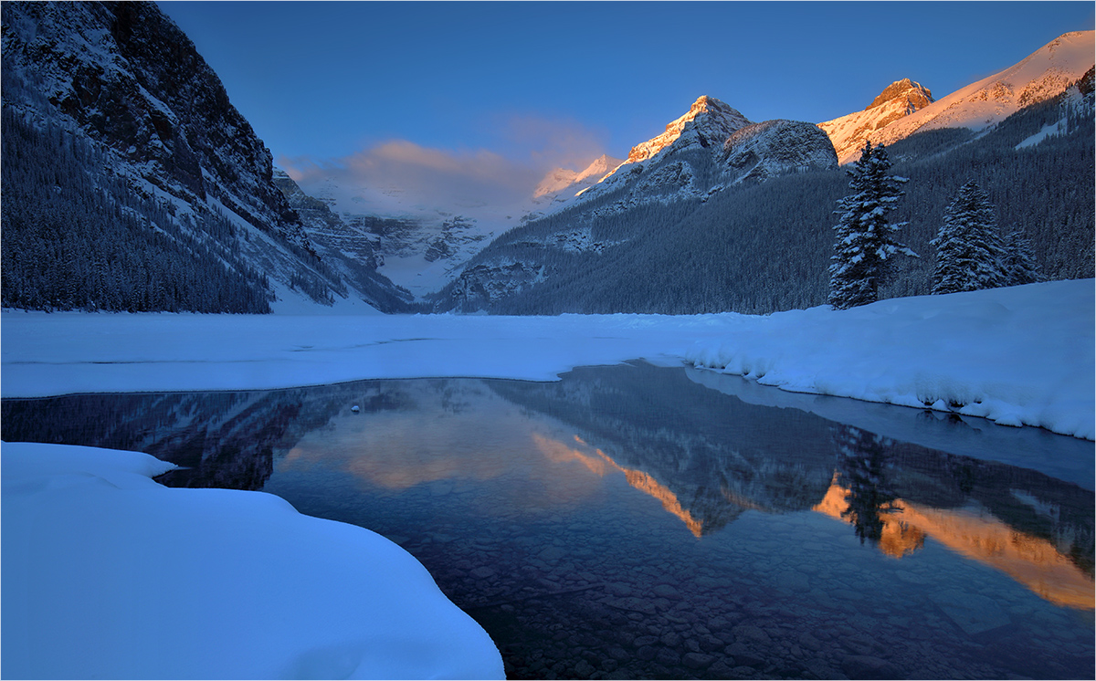 Lake Louise im Winterschlaf