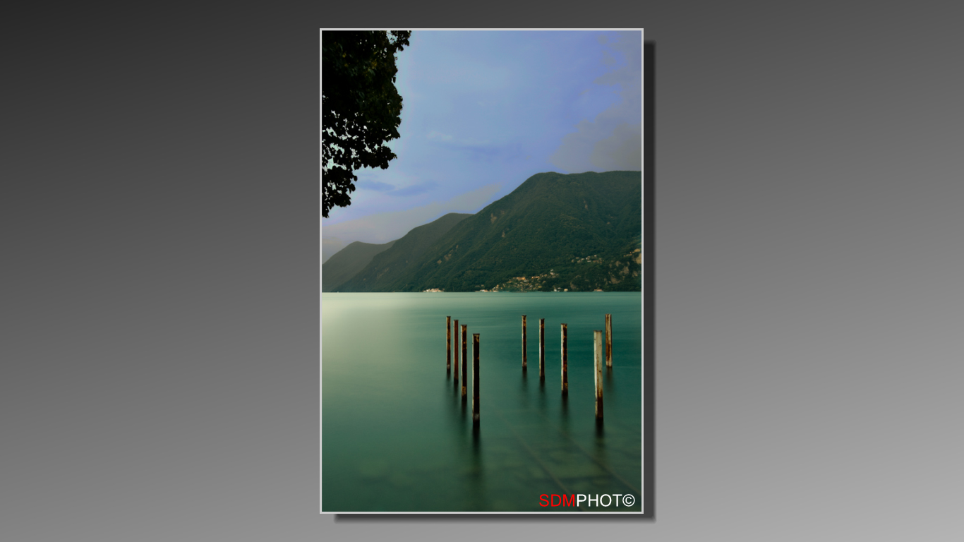 Lake Lugano by night