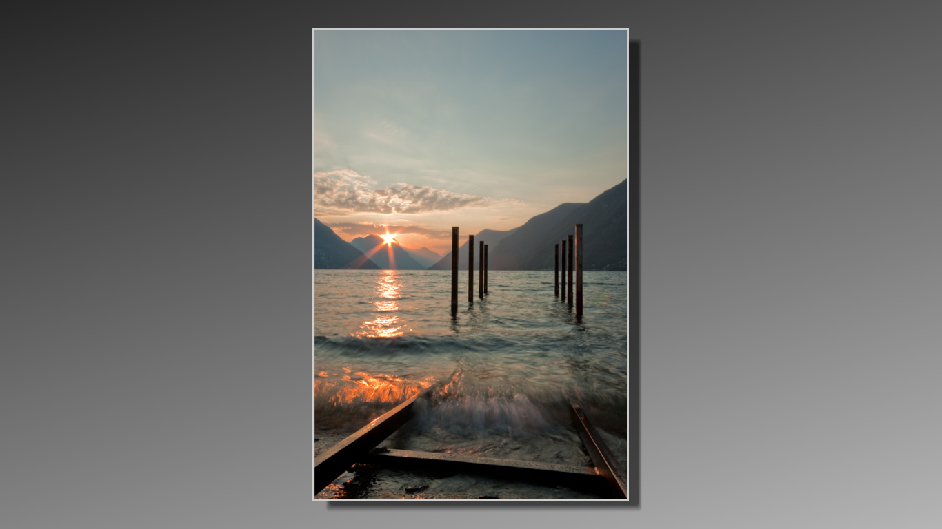 Lake Lugano in the morning