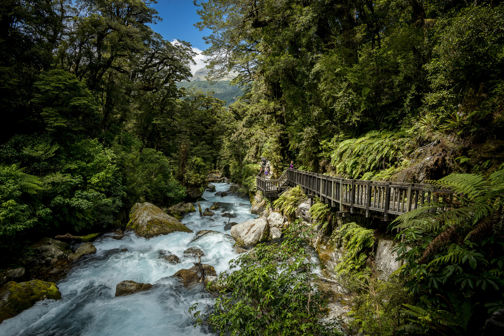 Lake Marian Falls, Neuseeland