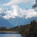 ..Lake Matheson and Alps..