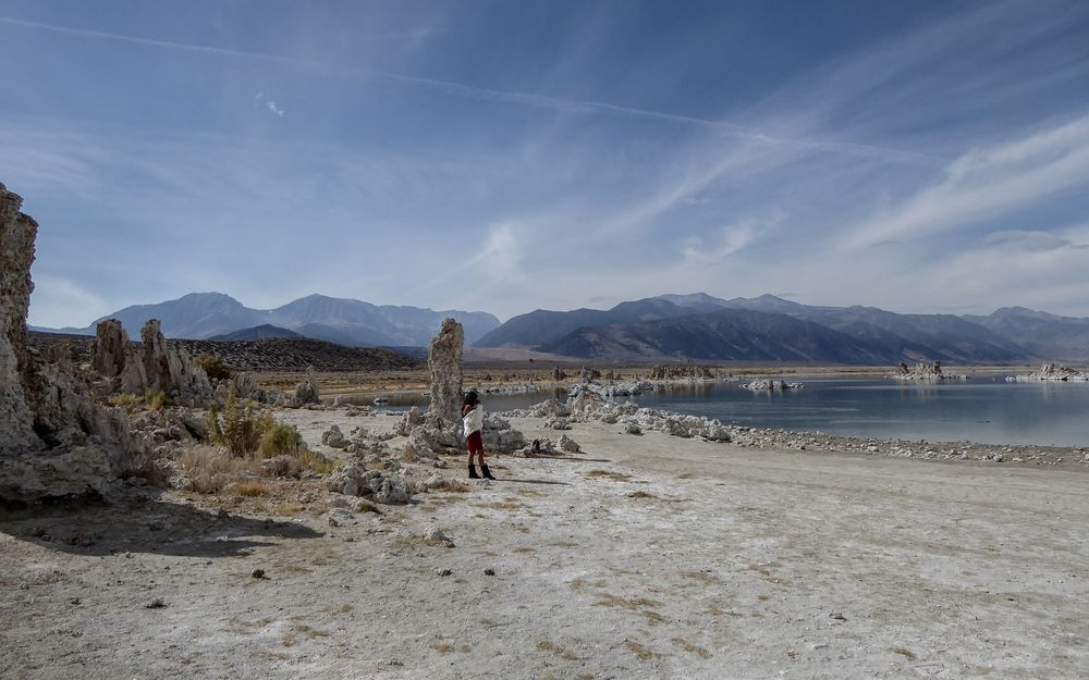 Lake Mono, she was just there