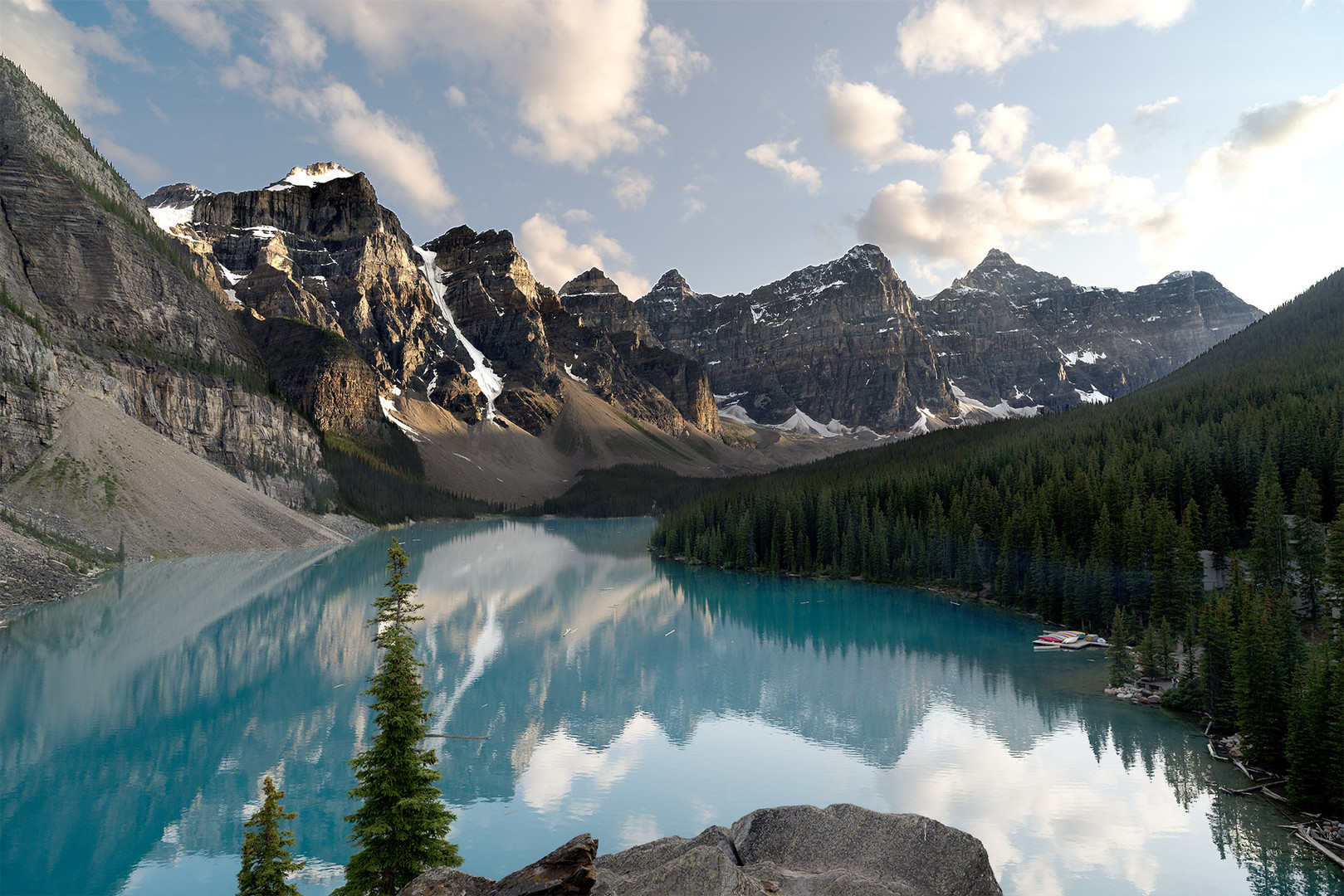 Lake Moraine Abendstimmung