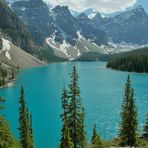 Lake Moraine bei Sonne