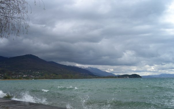 lake Ohrid in April 2005