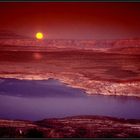 Lake Powell at moon rise.