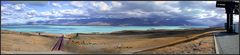 Lake Pukaki - Fallrohre des Kraftwerks