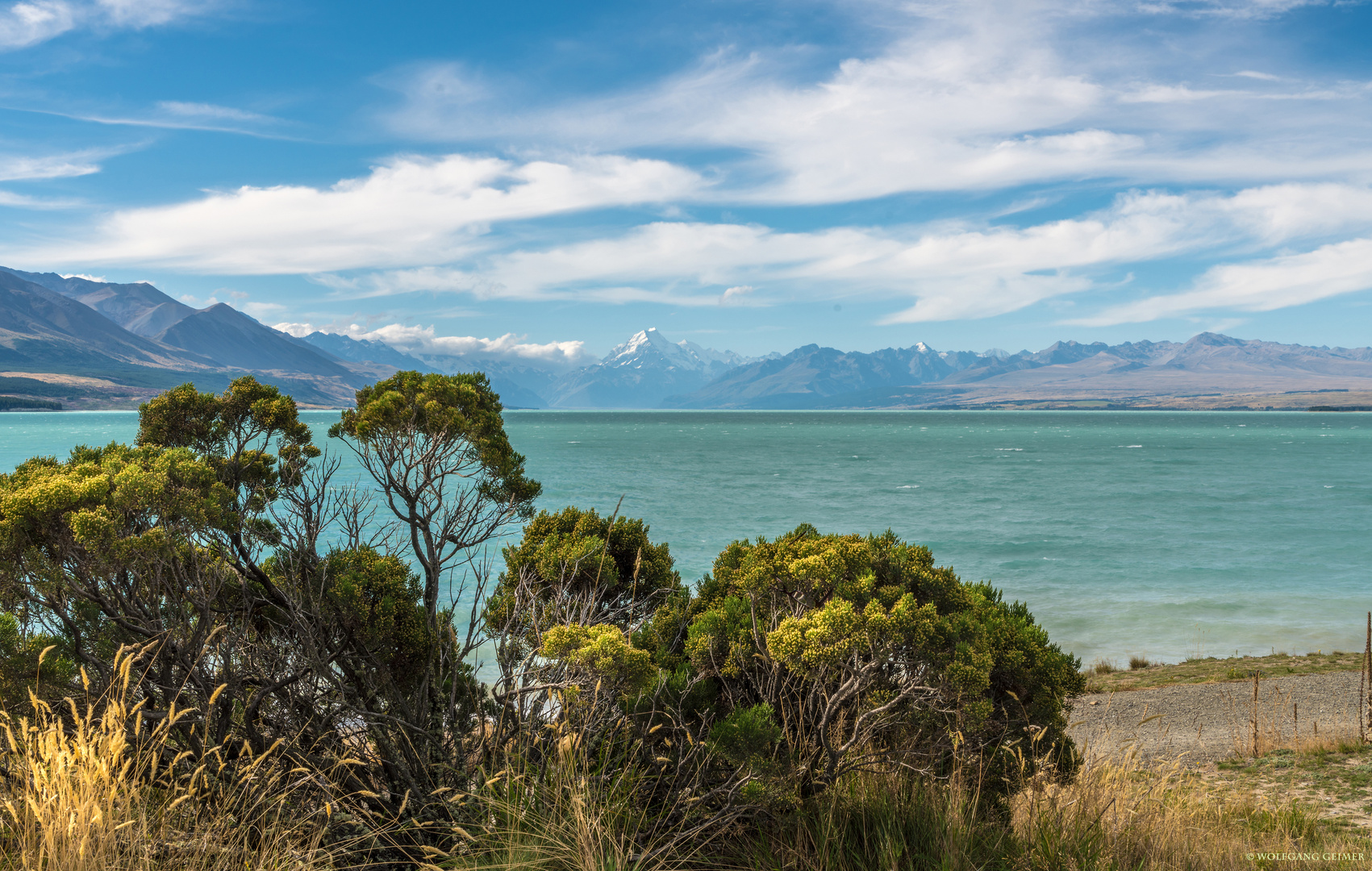 Lake Pukaki mit Mount Cook Neuseeland