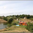 Lake & Restaurant in Karnobat in Bulgaria.2006