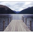 Lake Rotoiti an einem wolkenverhangenen Tag