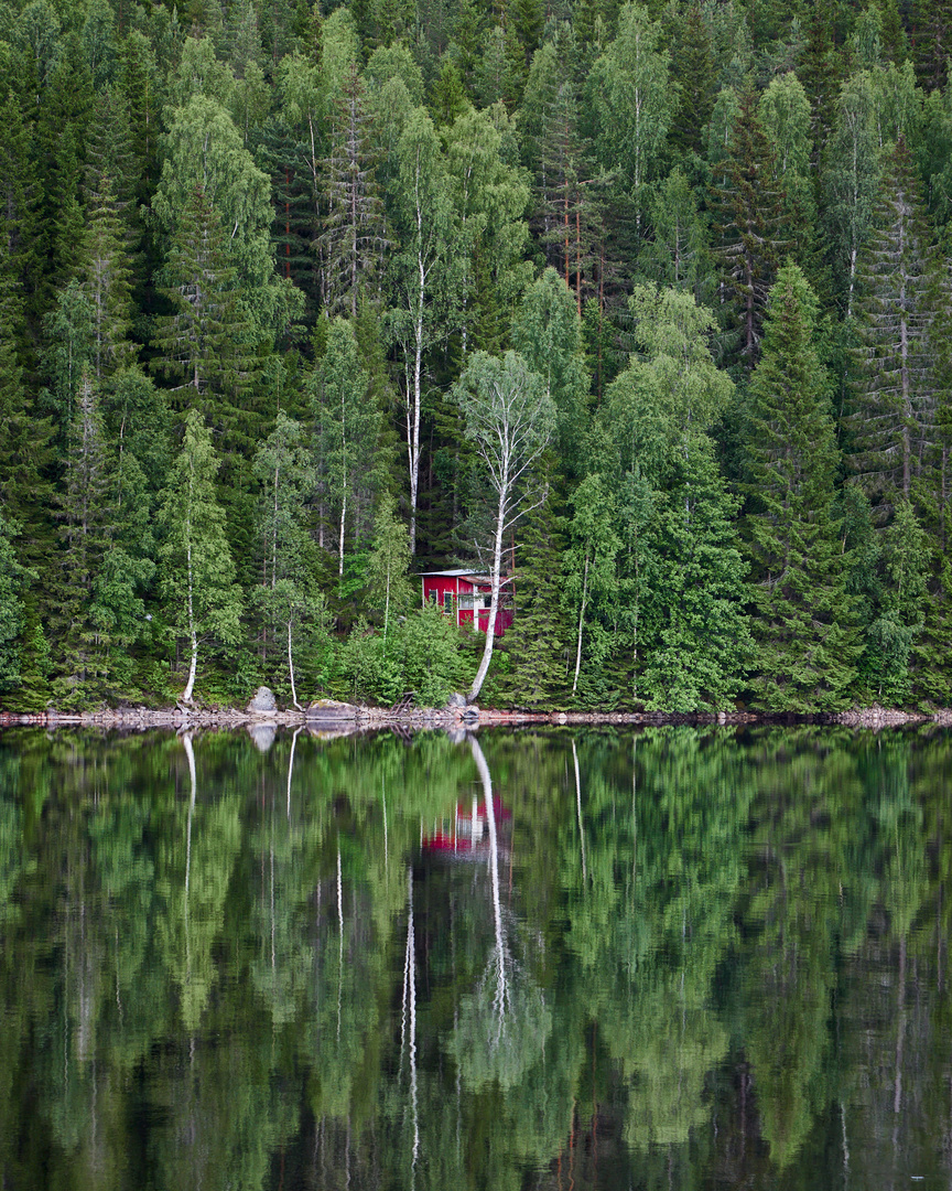 Lake view in Värmland, Sweden