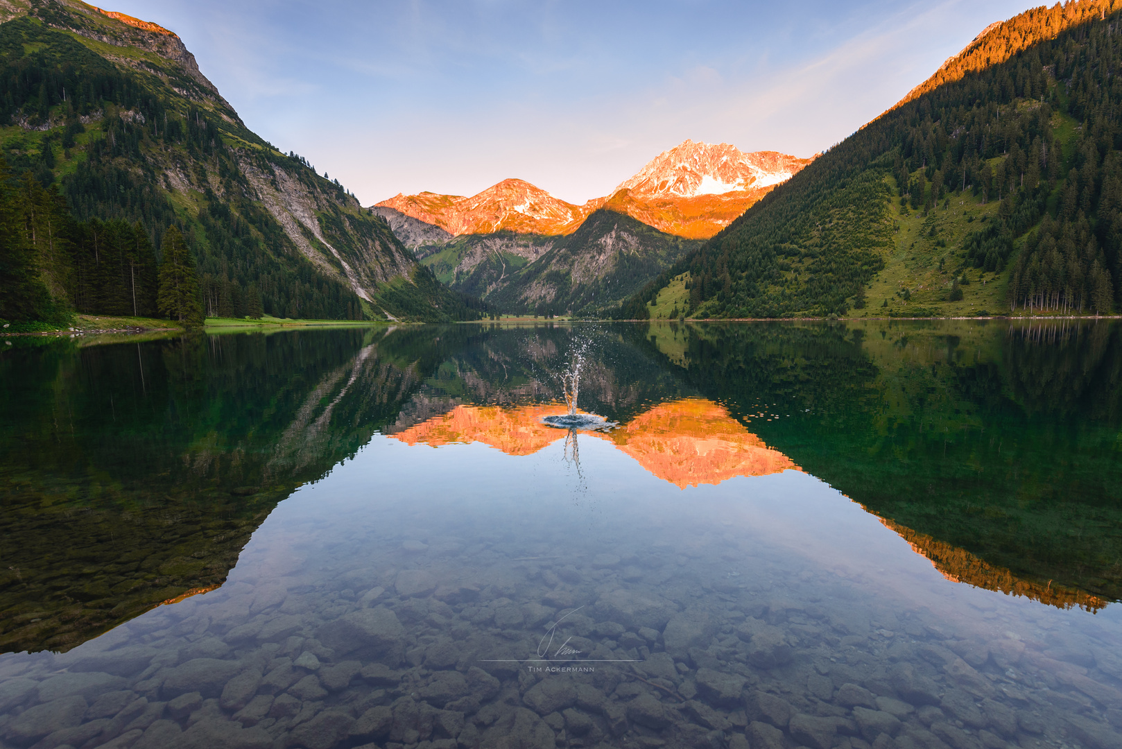 Lake Vilsalpsee splash