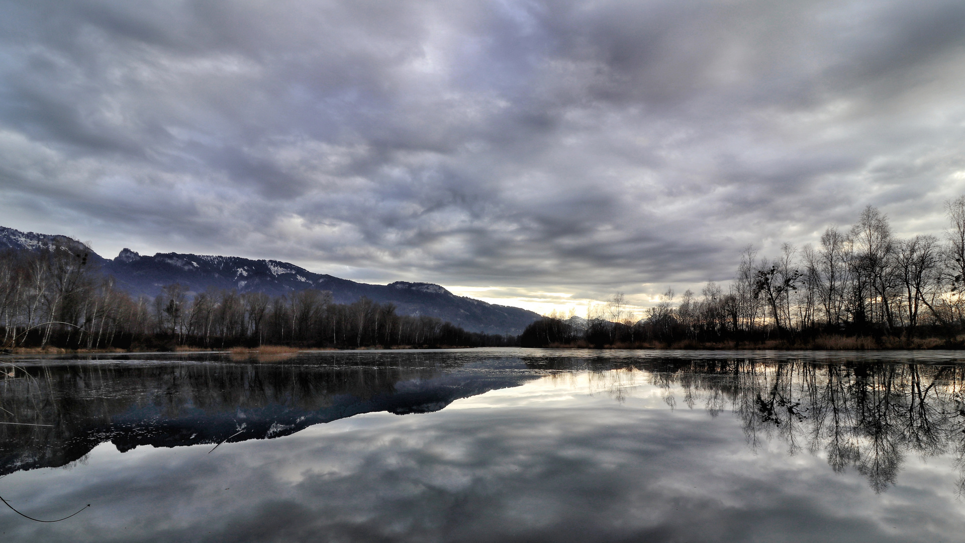 Lake with reflection  